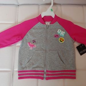 NWT OKIE DOKIE TODDLER EXCLUSIVE VARSITY JACKET